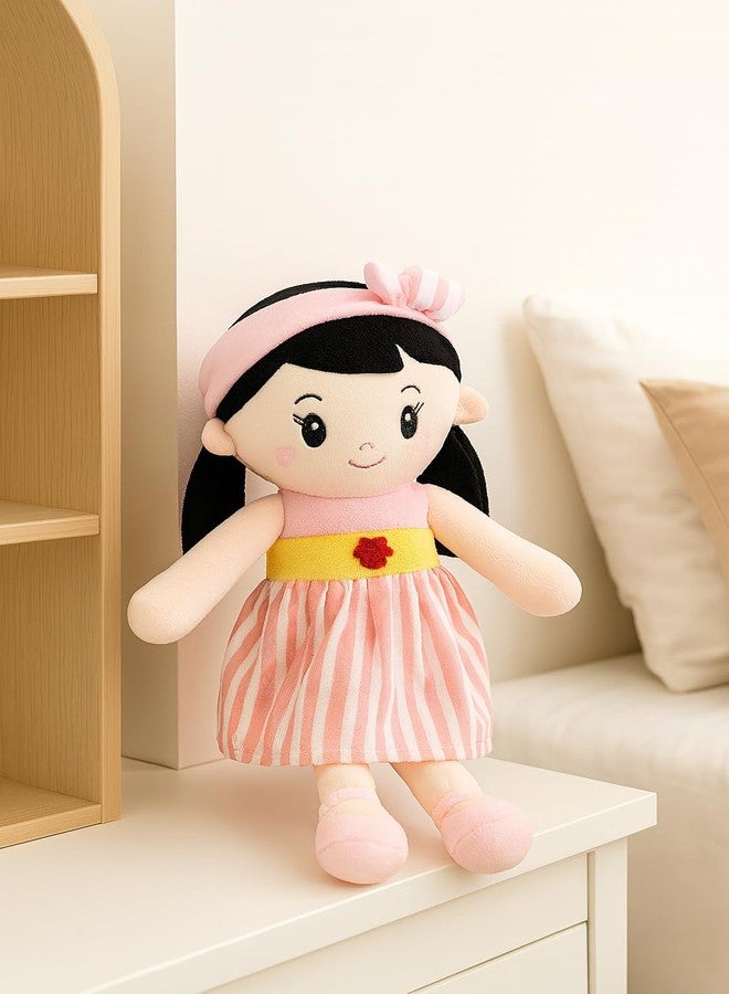 Fun4you Soft Baby Doll - Plush Toy for Girls - Safe and Imaginative Play | Stuffed Doll for Girls | Plush Toy for Kids | Helps to Learn Role Play Safe for Kids Made in India Pink (80 cm) (Pack of 1) - Image 2