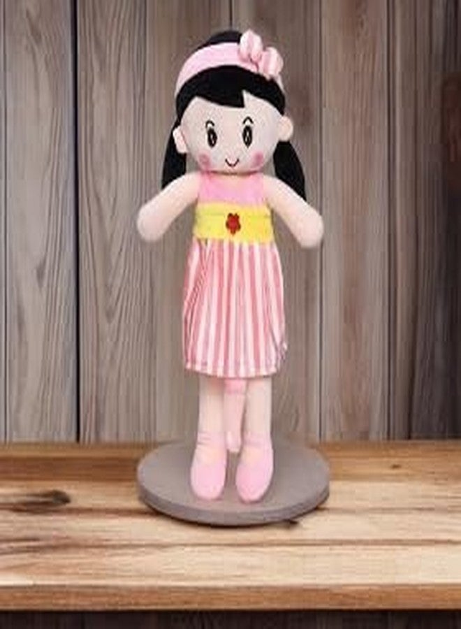 Fun4you Soft Baby Doll - Plush Toy for Girls - Safe and Imaginative Play | Stuffed Doll for Girls | Plush Toy for Kids | Helps to Learn Role Play Safe for Kids Made in India Pink (80 cm) (Pack of 1) - Image 4