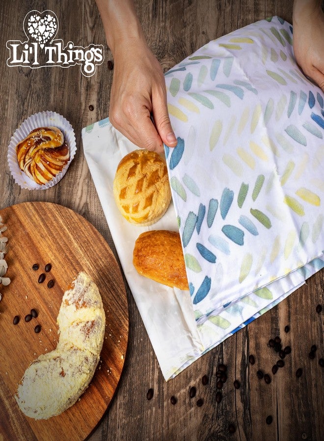 Li'l Things Sourdough Bread Bag - Reusable Beeswax Bread Storage Bags 2.0 (2 Sizes) for Homemade & Artisan Loaves, Cotton-Lined Bread Keeper, Plastic-Free Kitchen Storage - Paintbrush - Image 5