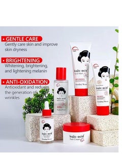 GUANJING kojic Acid Skin Care Moisturizing And Anti Aging And Lighten Spots 5 Piece Set  - Image 2