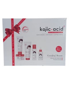 GUANJING kojic Acid Skin Care Moisturizing And Anti Aging And Lighten Spots 5 Piece Set  - Image 3