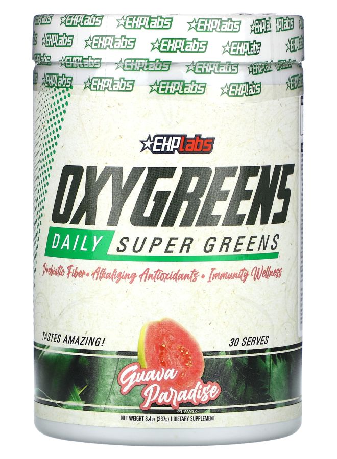EHPLabs OxyGreens Daily Super Greens Guava Paradise 8.4 oz (237 g)