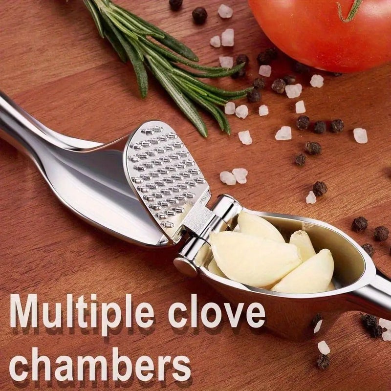 Stainless Steel Garlic Press 1 Squeezer Rust Resistant Kitchen Tool - Image 1
