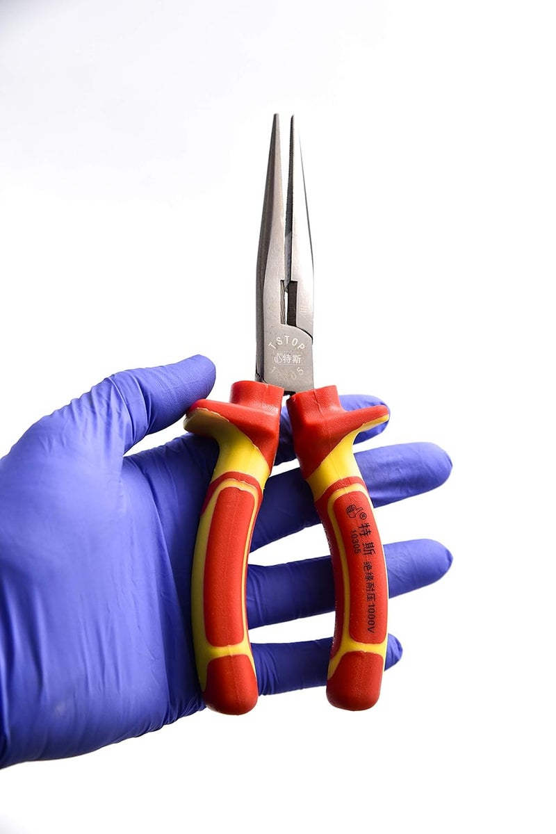 TS TOP TS TOP TS10305 VDE Long Nose 8 inch Plier  - Image 3