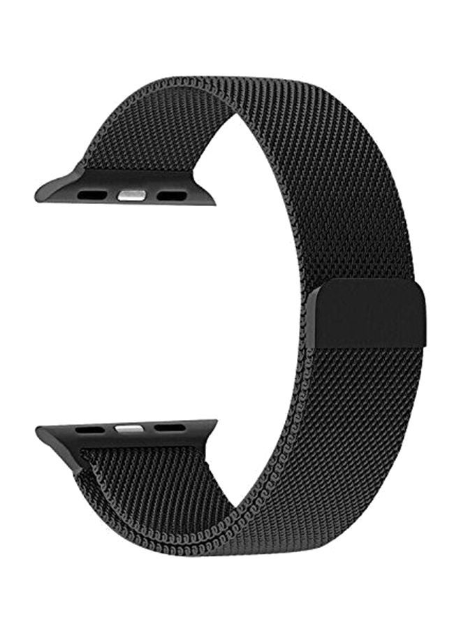NIBEMINENT Adjustable Smart Watch Band For Apple Black