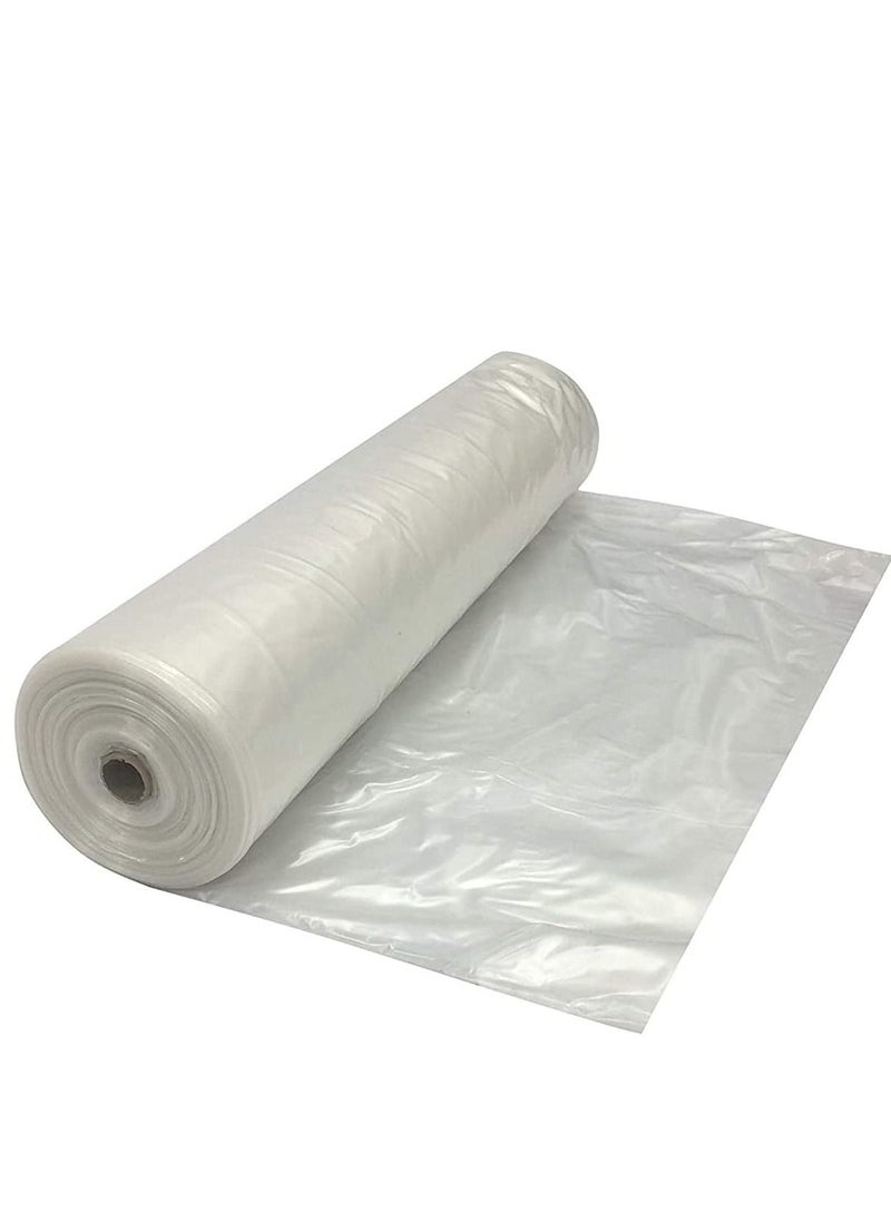 RACO RACO Durable Polythene Sheet Roll for Floors and Furniture Protuct from Dust and Water when Painting and Decorating (800G, 10M)  - Image 1