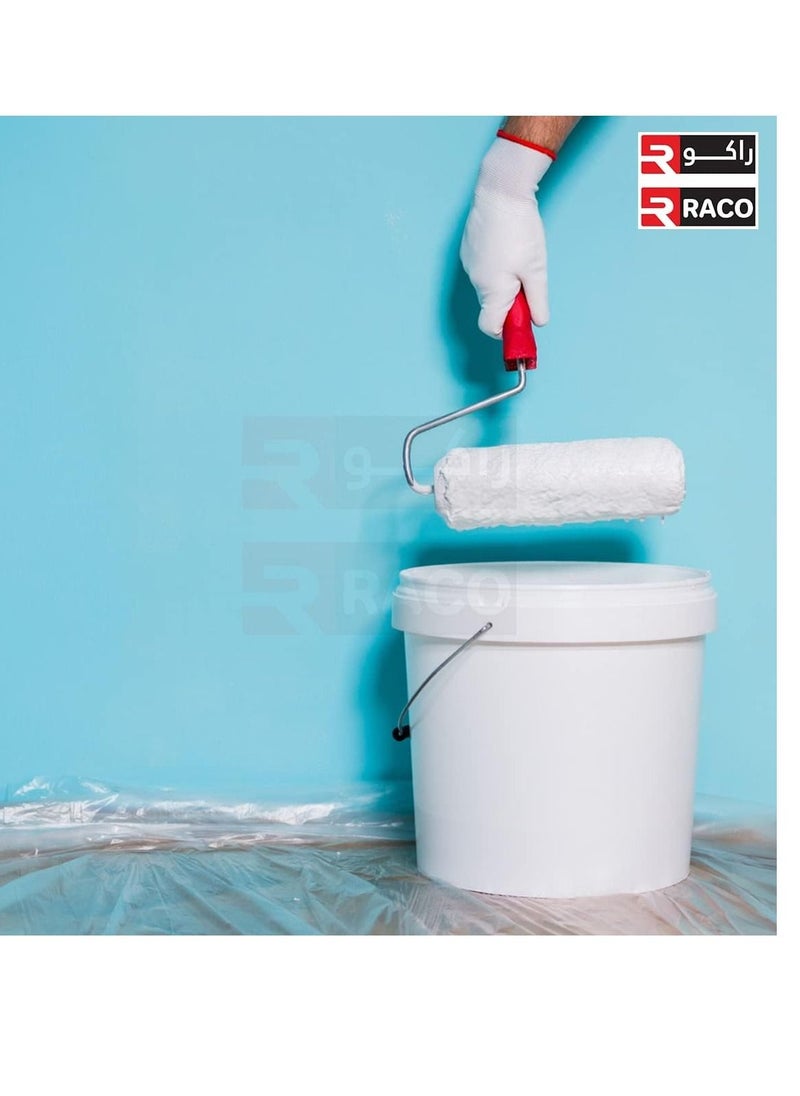 RACO RACO Durable Polythene Sheet Roll for Floors and Furniture Protuct from Dust and Water when Painting and Decorating (800G, 10M)  - Image 4