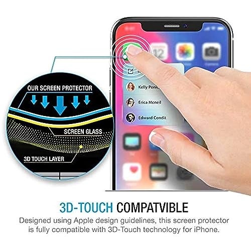 YMHML [2 Pack] Privacy Screen Protector for iPhone 11/XR, YMHML Tempered Glass Anti-Spy Bubble Free Case Friendly Easy Installation Film for iPhone 11/XR 6.1 Inch - Image 4