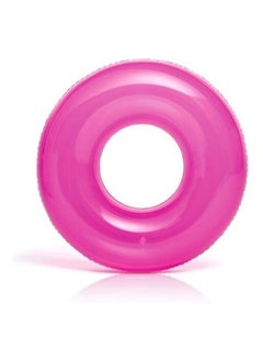 SUKILO Transparent Swim Tube – 51cm Inflatable Pool Float Ring for Kids & Adults, Clear Swim Ring for Summer Water Fun, Lightweight & Durable PVC Float  - Image 2