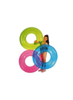 SUKILO Transparent Swim Tube – 51cm Inflatable Pool Float Ring for Kids & Adults, Clear Swim Ring for Summer Water Fun, Lightweight & Durable PVC Float  - Image 5