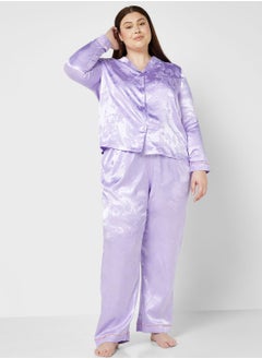 CHELSEA PEERS Printed Shirt & Pyjama Set  - Image 1