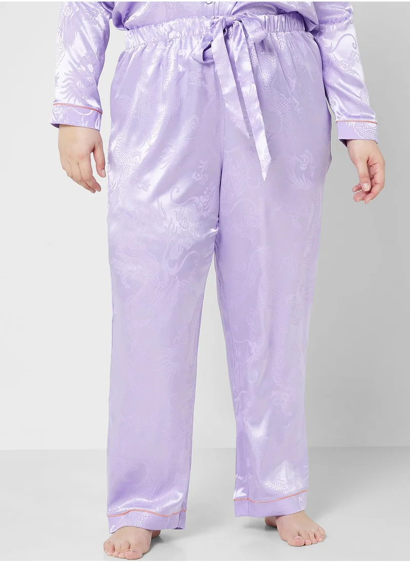CHELSEA PEERS Printed Shirt & Pyjama Set