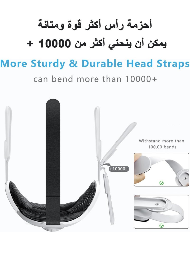 XnYao - Head Strap Compatible with Oculus Quest 2,Meta Quest 2 Accessories Adjustable Elite Strap Enhanced Support&Comfort&Reduce Pressure  Extend Playtime for Oculus - Image 1