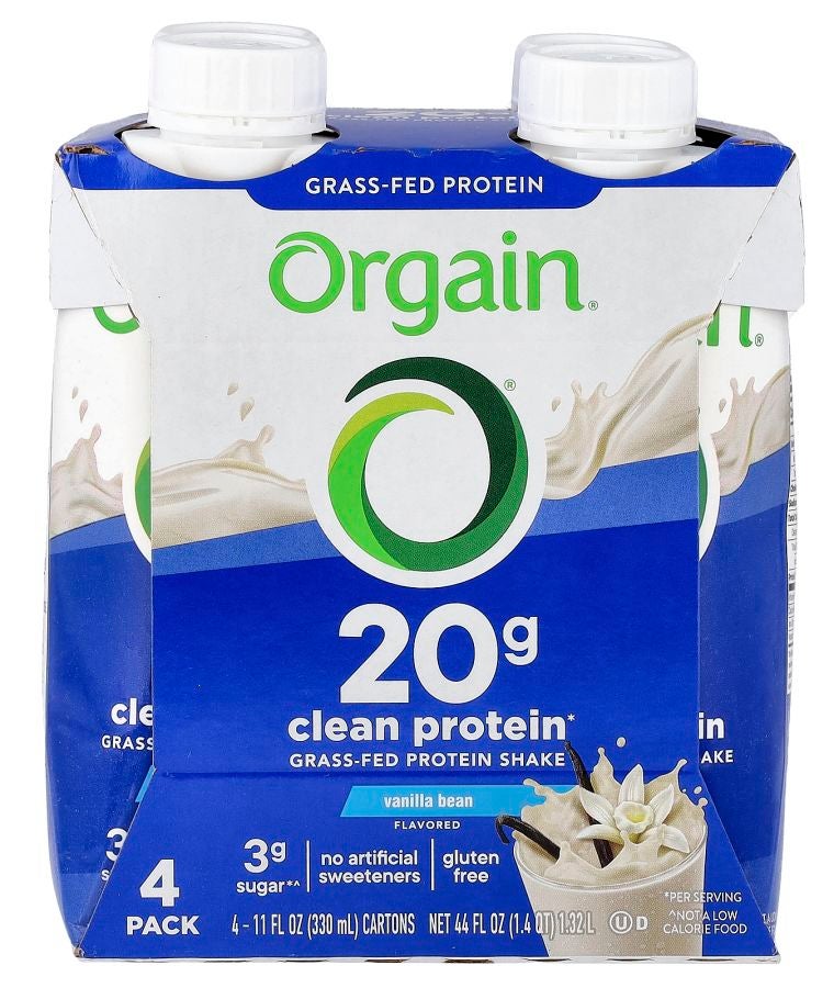 Clean Grass-Fed Protein Shake Vanilla Bean 4 Pack 11 fl oz (330 ml) Each