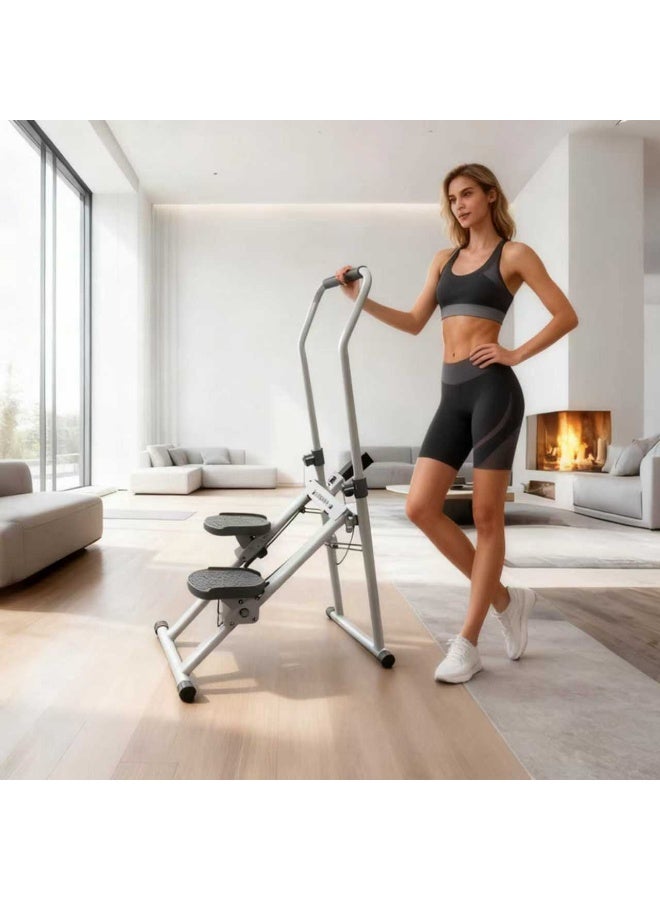 Maston Foldable Vertical Stepper Machine, Compact & Foldable Cardio Stepper Machine Stair Climber for Full-Body Workout, Stair Climber with LCD Monitor， Full-Body Cardio Workout Equipment for 100kg Capacity‌ - Image 2