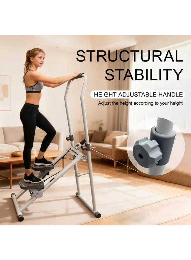 Maston Foldable Vertical Stepper Machine, Compact & Foldable Cardio Stepper Machine Stair Climber for Full-Body Workout, Stair Climber with LCD Monitor， Full-Body Cardio Workout Equipment for 100kg Capacity‌ - Image 3