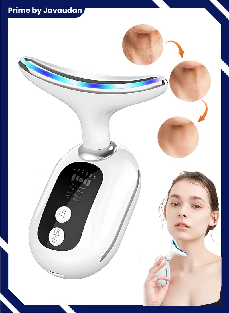 Prime by javaudan Electric Neck Massager Face massager Premium Face Massager Beauty Machine Wrinkle Skin Care Double Chin Vibration Beauty Therapy Massage Remove Fine Lines Neck Skin Tightening Face Lifting Machine  - Image 1