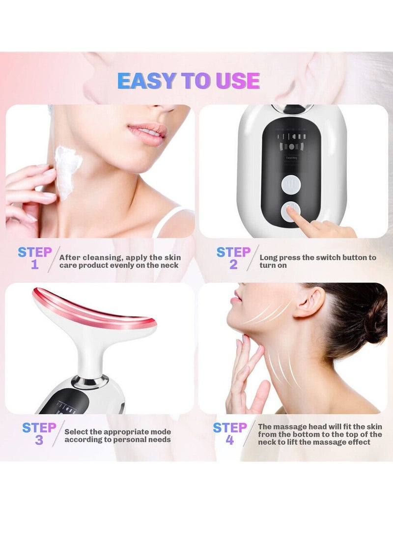 Prime by javaudan Electric Neck Massager Face massager Premium Face Massager Beauty Machine Wrinkle Skin Care Double Chin Vibration Beauty Therapy Massage Remove Fine Lines Neck Skin Tightening Face Lifting Machine  - Image 3
