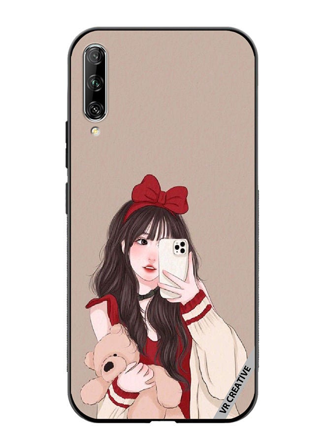 VR CREATIVE Protective Case Cover For Huawei Nova Y9S Girl Holding Teddy Design Multicolour - Image 1