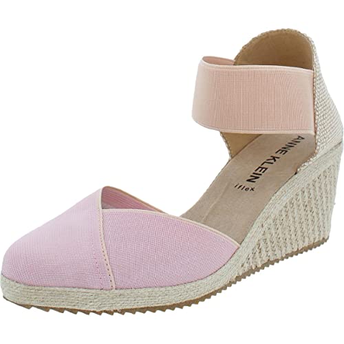 Anne Klein ZOEY ESPADRILE WEDGE,BLUSH,7.5 - Image 1