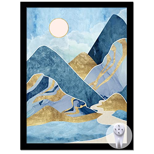 keibiubu Black Picture Frame, 9x12 Picture Frame for Photo Poster Canvas Certificate Document Display Horizontally or Vertically High Transparent Wall Gallery(Size 9 x 12 inches) - Image 1