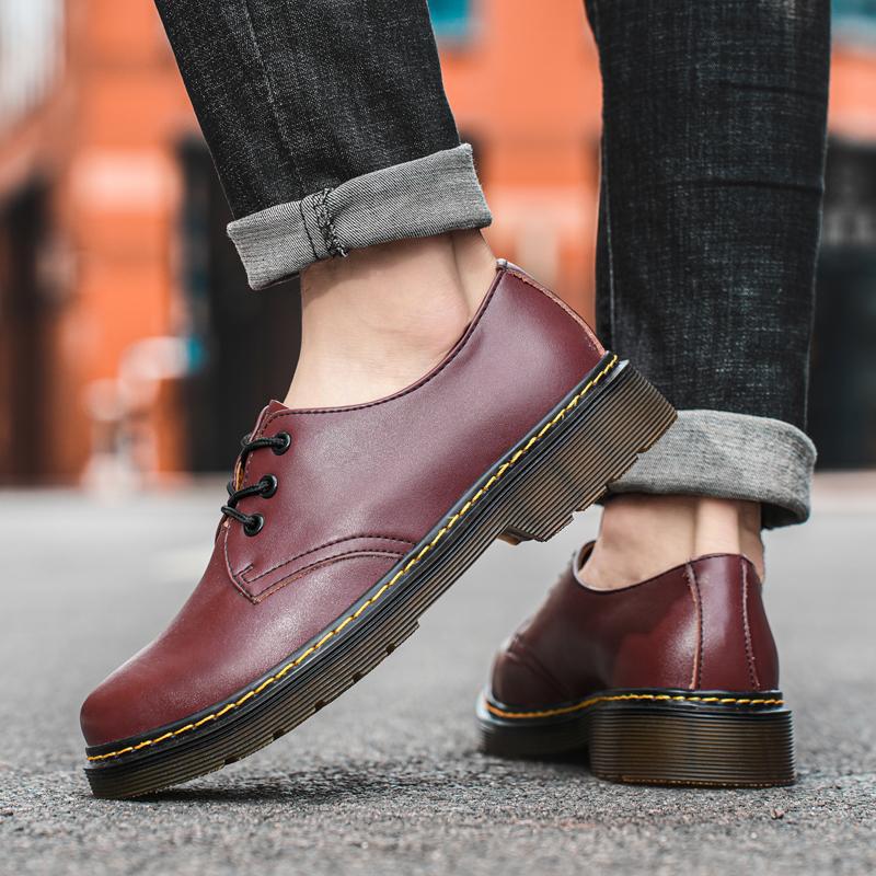 Popular Large Size Genuine Leather Couple Work Shoes - Size Batch - Image 1