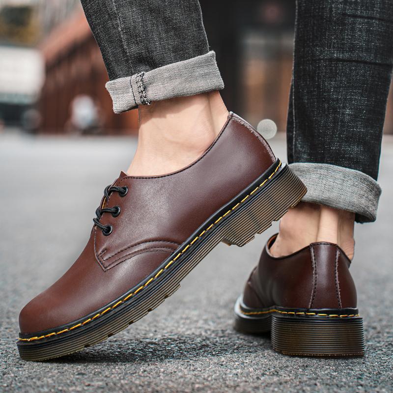 Popular Large Size Genuine Leather Couple Work Shoes - Size Batch - Image 4