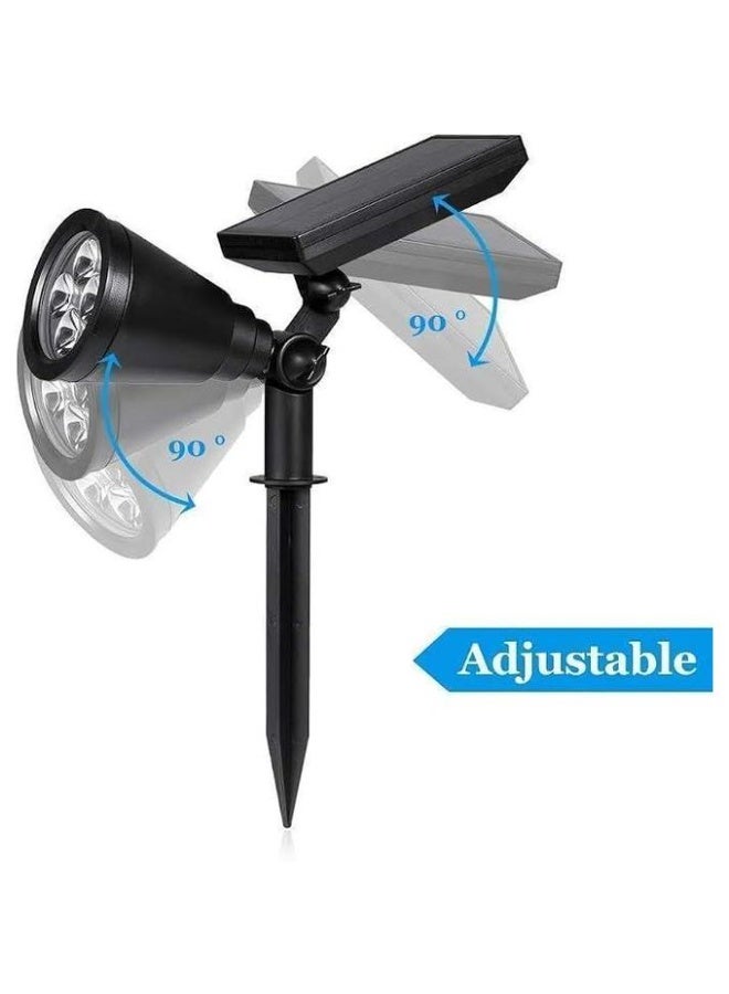Solar Powered LED Spotlight – Outdoor Waterproof Light with 4 LED Bulbs – Auto On/Off – Easy Installation & Energy Saving - Image 2