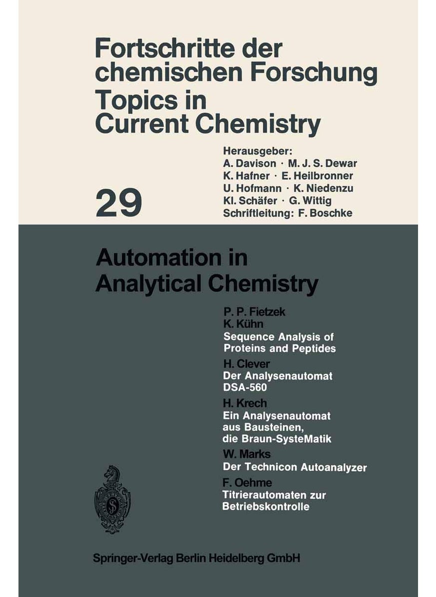 Automation in Analytical Chemistry 