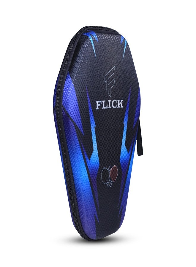 FLICK غطاء/حافظة صلبة لمضارب تنس الطاولة من فليك - حافظة واقية مقاومة للصدمات من مادة EVA-PU بتصميم سايبرشيب | غطاء أنيق ومتين لمضارب تنس الطاولة | تصميم خفيف الوزن ومقاوم للخدش - Image 2