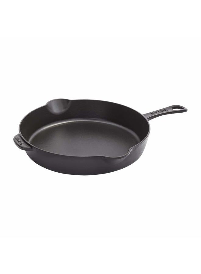 Staub Cast Iron Skillet, 11in, Matte Black - Image 1