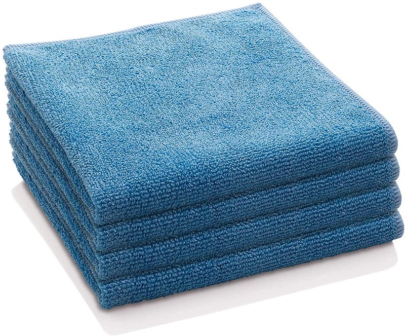 Auto Hub Microfiber Cloth - 6 Pcs - 40x40 cms - 350 GSM Teal Blue - Thick Lint & Streak-Free Multipurpose Cloths - Automotive Microfibre Towels for Car Bike Cleaning Polishing Washing & Detailing - Image 1
