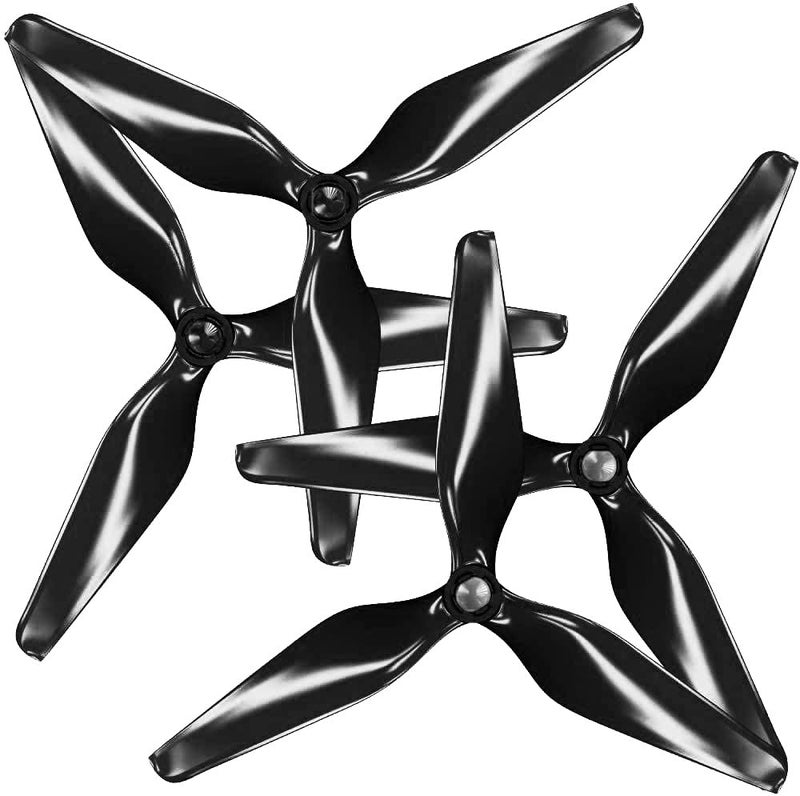 Generic Master Airscrew 3-Blade Upgrade Propellers for 3DR Solo with Built-in Nut - Black, 4 pcs  - Image 1