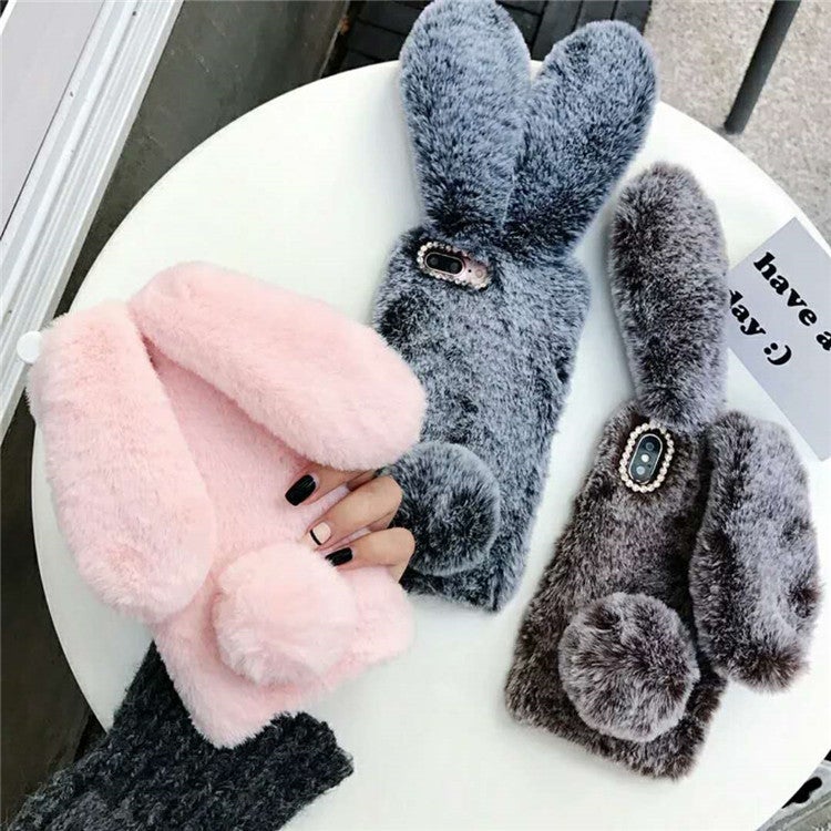 15 Suitable for iPhone12promax Rabbit Plush Warm Phone Case Apple 14 Goddess Hand Warm Protective Case 16 - Image 5