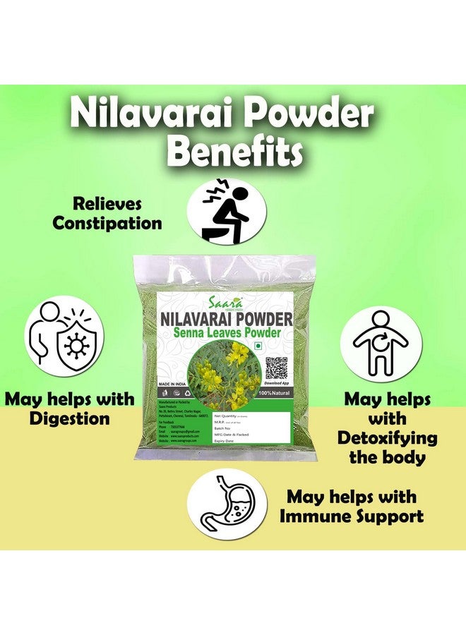 Saara HERBAL FRESH Nilavarai Powder, 100g, Senna, Cassia angustifolia, Sonamukhi Powder, Promotes Hair Growth (Pack of 1 x 100g) - Image 3