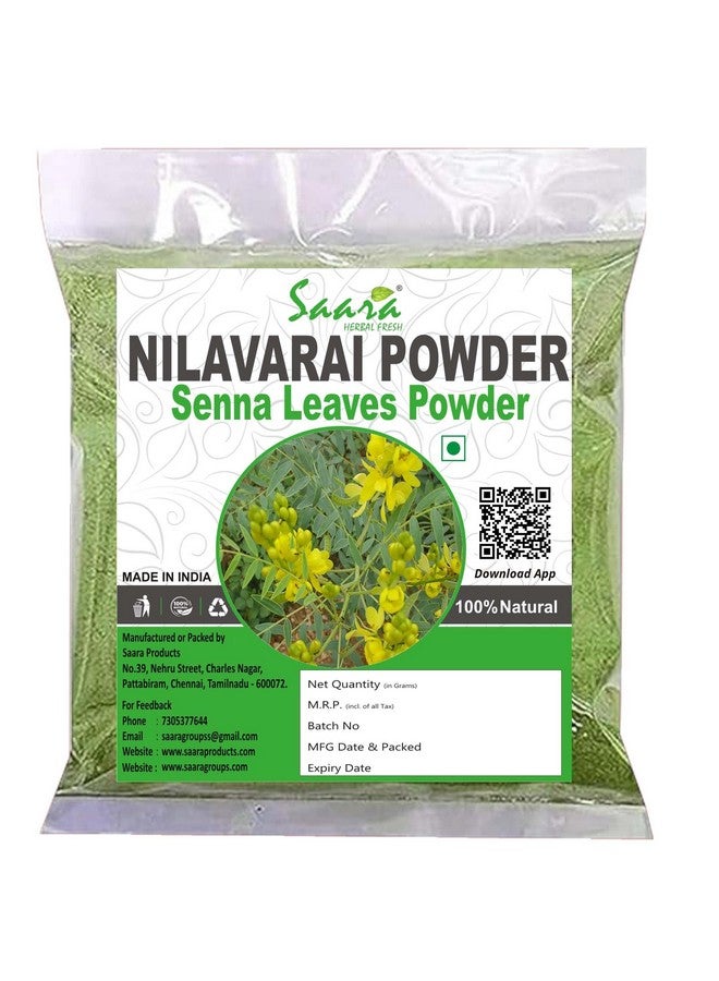 Saara HERBAL FRESH Nilavarai Powder, 100g, Senna, Cassia angustifolia, Sonamukhi Powder, Promotes Hair Growth (Pack of 1 x 100g) - Image 1