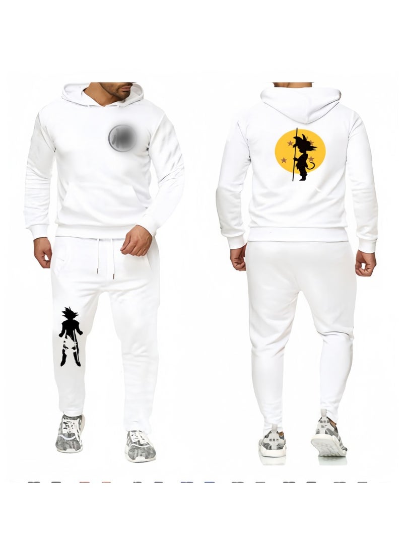 KUYING Dragon Ball Printed Casual Loose Hoodie Set  - Image 1