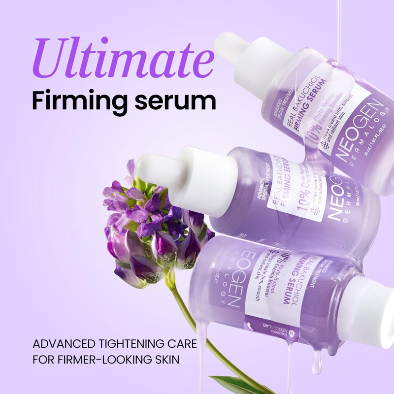 DERMALOGY by NEOGENLAB NEOGENDERMALOGY Real Bakuchiol Firming Serum 1.01 Fl Oz (30ml) - Natural Retinol Alternative for Sensitive skin, Day & Night Facial Serum Firms & Minimizes Fine Lines - Korean Skin Care - Image 2