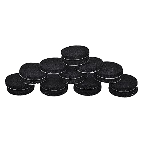Now & Zen Self Adhesive Round Furniture Felt Pads for Hard Surfaces - Non-Scratch Heavy Duty Furniture Leg Guards (20 MM - Pack of 18, Black) - Image 2