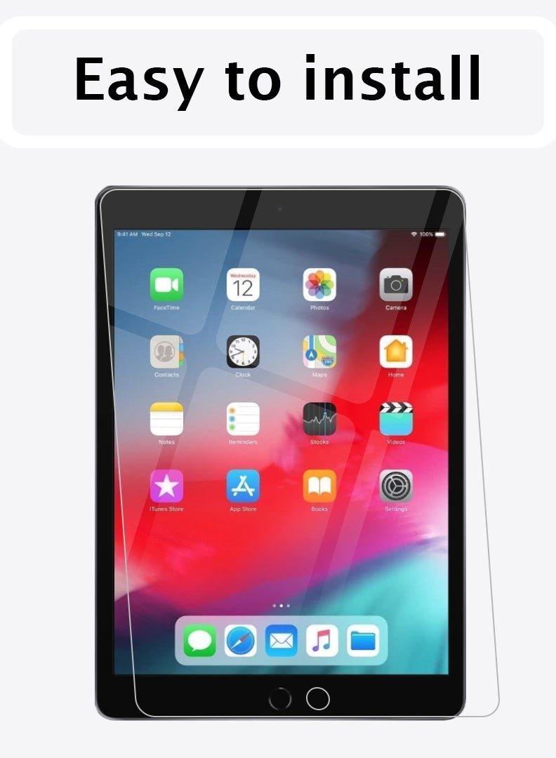 Theodor 3 Pack Screen Protector for iPad 5th/ 6th Generation 9.7 Inch 2018/ 2017, 9H Hardness Tempered Glass, Bubble Free Easy Installation, Full Coverage And Anti Scratch Case Friendly - Image 3