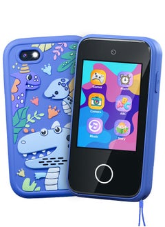 Garlo ERTYU Kids Smart Phone Toys for Boys Ages 3-7 with Dual Camera - Toddler Phone Toys with Learning Games, Travel Toys with MP3 Music Player for Birthday Gifts for 3 4 5 6 7 Year Old Kids (Blue1)  - Image 1