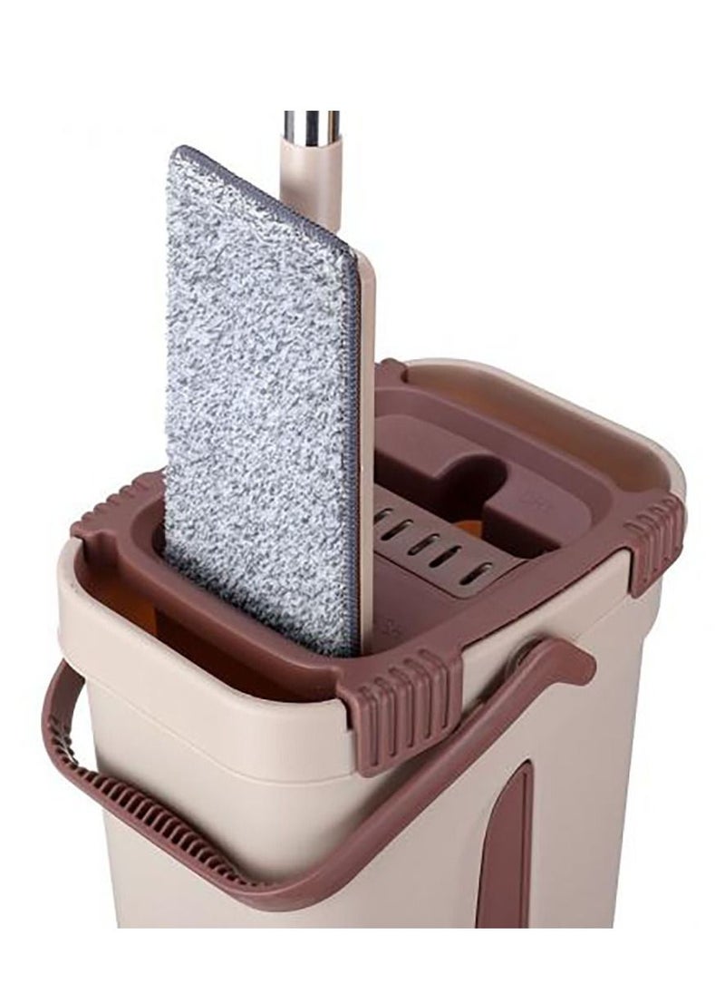 Generic - Self Wash Cleaning Double Sided Flat Mop(Bucket + Mop Handle 2PC Mop Pads) - Image 1