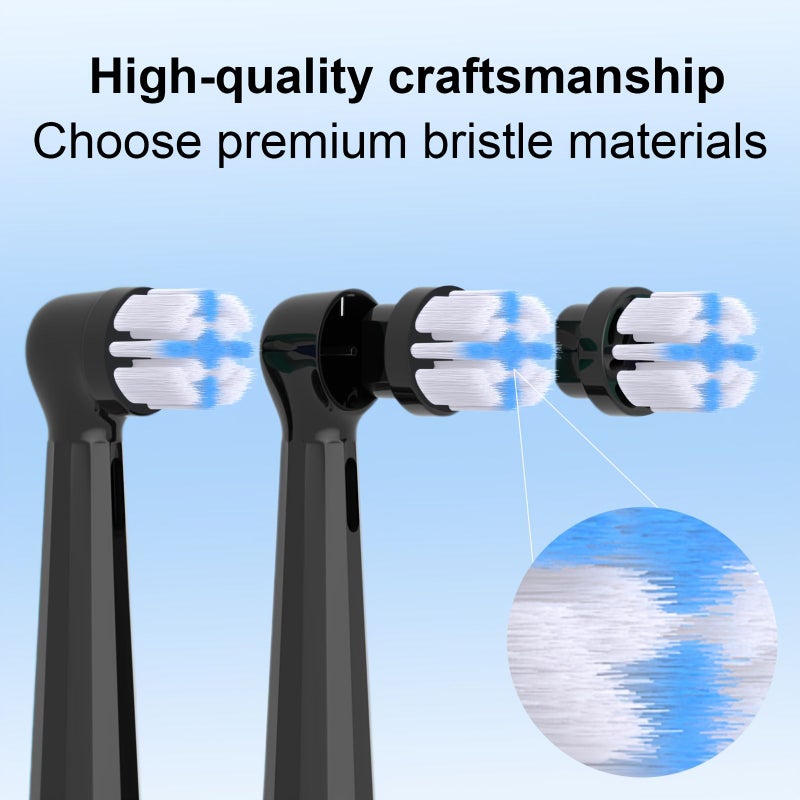 8pcs White Sensitive Teeth Replacement Brush Heads For Io Series Gum Care Refills For Oral Care Sensitive Gums Ideal For Men And Women Birthday Gift For Family Members Teeth Cleaning - Image 3