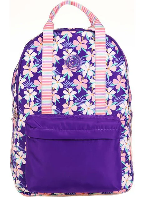 KAUKKO Double Stripe Backpack Purple K1758