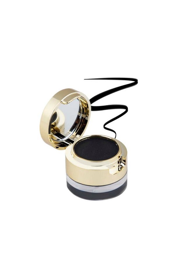matt look Gel Kajal & Cake Eye Liner 24 Hours Stay | Extreme Black Stroke| Multi-Purpose Use | Rich Pigment | High Color Pay Off | Water Proof Formula With Skin Care Benefits | 14.5 G  - Image 1