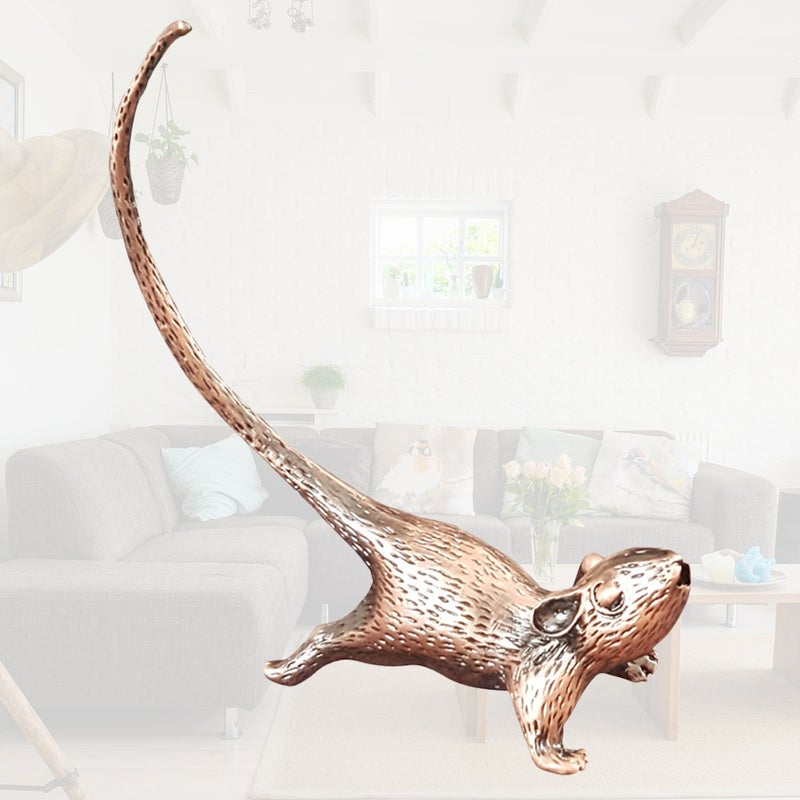 Mouse Shape Incense Holder Retro Animal Shape Incense Burner Household Incense Holder Mini Incense Stick Holder for Tearoom Teahouse (Brown) - Image 1