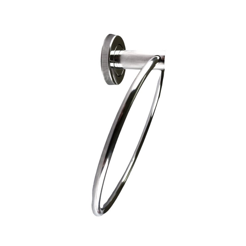 Stainless Steel Towel Ring for Bathroom/Wash Basin/Napkin-Towel Hanger/Bathroom Accessories (Chrome-Round)  - Image 4