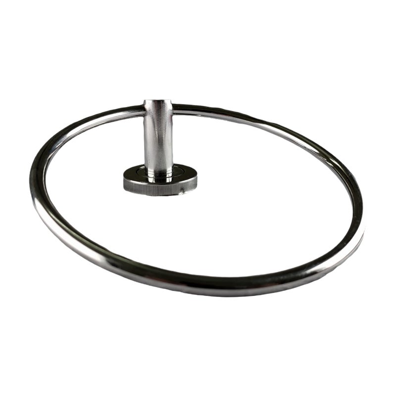 Stainless Steel Towel Ring for Bathroom/Wash Basin/Napkin-Towel Hanger/Bathroom Accessories (Chrome-Round)  - Image 2