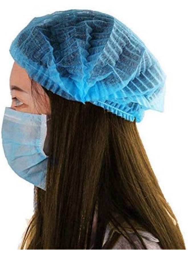 HK Blue Disposable Shower & Kitchen Caps – Non-Woven, Skin-Friendly, One Size Fits Most, Fragrance-Free - Image 2
