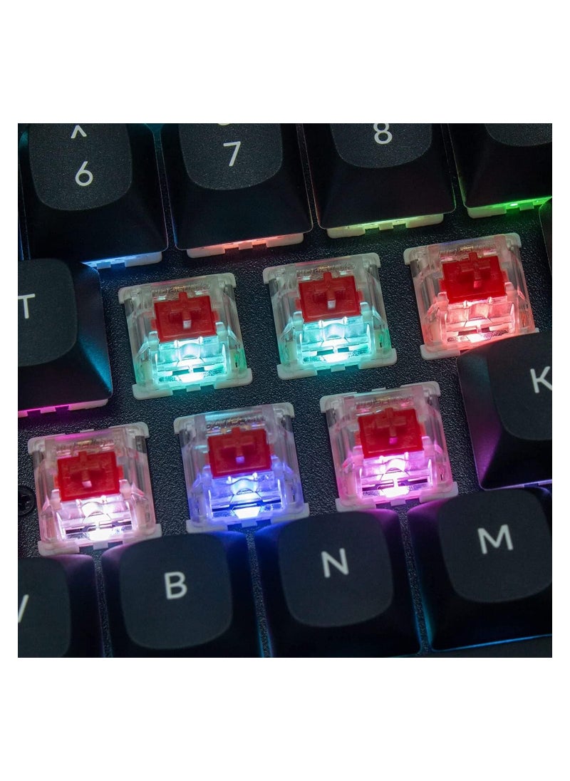 Keychron - K8 Pro QMK/VIA Wireless Mechanical Keyboard, Hot-Swappable TKL Custom Programmable Macro Wired Keyboard with Gateron G Pro Red Switch, RGB Backlit, PBT Keycaps for Mac Windows Linux - Image 1